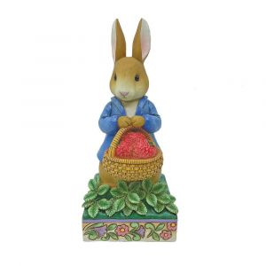 Jim Shore Beatrix Potter Peter Rabbit with Basket of Strawberries