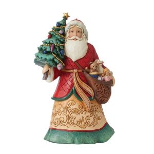 Heartwood Creek Santa with Tree Figurine 