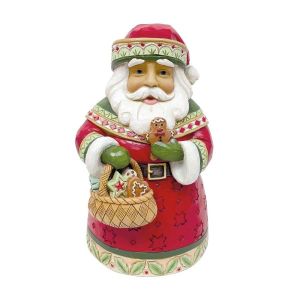 Heartwood Creek Pint Sized Santa with Cookies Figurine 