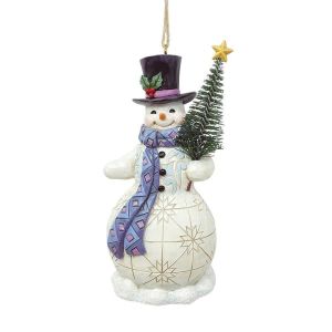Heartwood CreekSnowman with Tree Hanging Ornament 