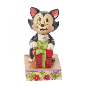 Jim Shore Disney Traditions Festive Feline (Figaro Christmas Personality  Pose)