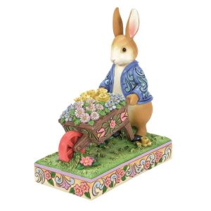 Beatrix Potter Peter Rabbit with Wheelbarrow Figurine