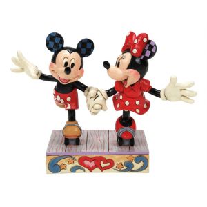 Jim Shore Disney Traditions A Sweet Skate (Mickey & Minnie Skating)