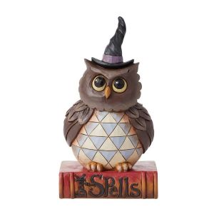 Jim Shore Heartwood Creek Owl Halloween Pint Figurine