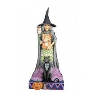 Jim Shore Heartwood Creek Two-Sided Witch Figurine