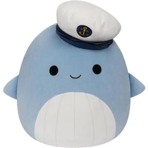 Squishmallows 20" Samir Blue Whale with Sailor Hat
