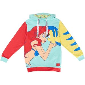 Loungefly Disney The Little Mermaid 35TH Anniversary Ariel and Flounder Unisex Hoodie