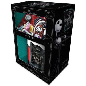 Nightmare Before Christmas (Jack & Sally) Gift Set (Mug, Coaster & Keychain)