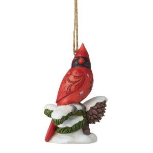 Jim Shore Heartwood Creek Carving Cardinal Hanging Ornament