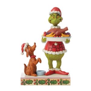 Jim Shore Grinch with Christmas Dinner Figurine