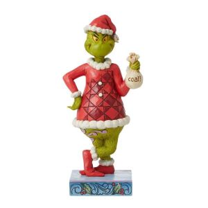 Jim Shore Grinch with Bag of Coal Figurine