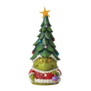 Jim Shore Grinch Gnome with Christmas Hat
