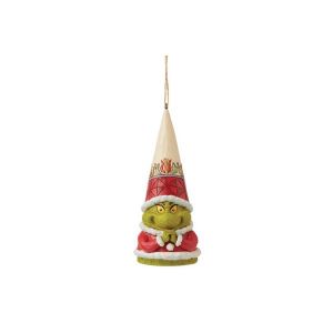 Jim Shore Grinch Gnome with Hands Clenched Hanging Ornament