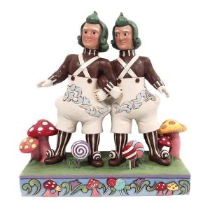 Jim Shore Willy Wonka Oompa Loompa's Side by Side Figurine