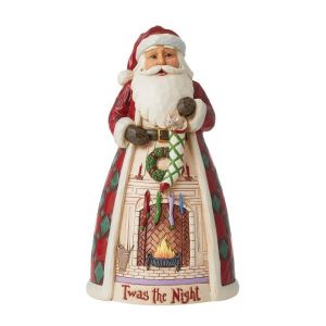Jim Shore Twas the Night Before Christmas Santa by the Fireplace Figure