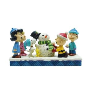 Peanuts Gang Building a Snowman Figurine - Peanuts by Jim Shore