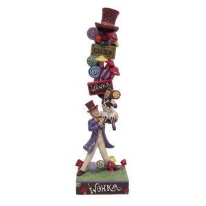 Jim Shore Willy Wonka and Characters Stacked Figurine