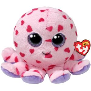 TY  Bubbles Pink Octopus- Beanie Boo 15cm