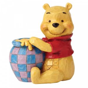 Jim Shore Disney Traditions Winnie the Pooh with Honey Pot Mini Figurine