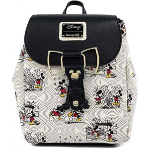 Loungefly Disney Mickey & Minnie Mouse Bow Hardware AOP Backpack - WDBK1310