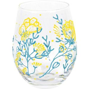 Enesco Izzy and Oliver Floral Stemless Glass