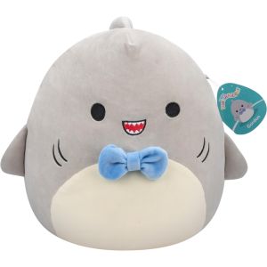 Squishmallows 7.5-Inch-Gordon The Grey Shark with Blue Bowtie