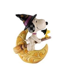 Jim Shore Peanuts Midnight Ride (Snoopy witch figurine)