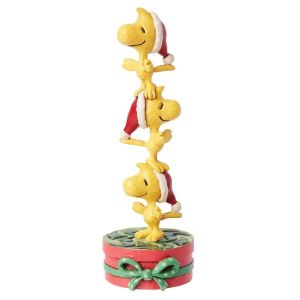 Jim Shore Peanuts Woodstock Stacked Figurine