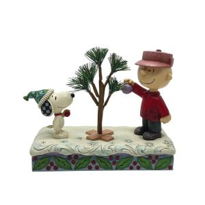 Jim Shore Peanuts Snoopy & Charlie Brown Christmas Tree