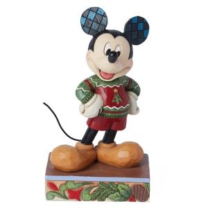 Jim Shore Disney Traditions Mickey Mouse Christmas Sweater Figurine