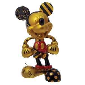 Disney Britto Mickey Figurine Black and Gold Limited Edition