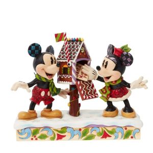 Jim Shore Disney Traditions Mickey & Minnie Mouse Posting a Christmas Letter