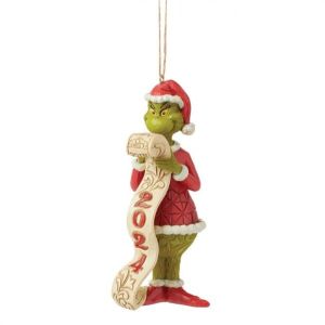 Jim Shore 2024 Grinch Hanging Ornament