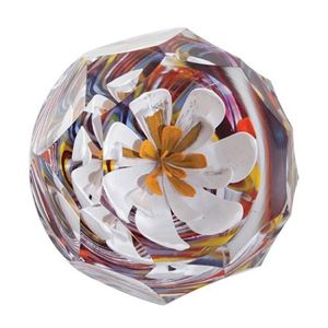 Caithness Paperweight Diamond Garden Blossom Twist