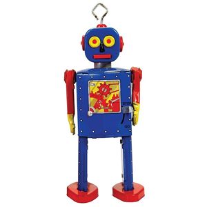 Saint John Neutron Robot Wind Up Tin Toy