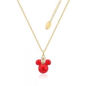 Disney Festive Christmas Gold-Plated Mickey Mouse Bauble Necklace - DCN001