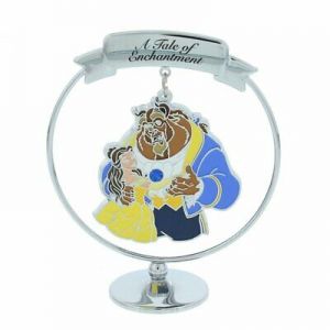 Chrome Plated Beauty And Beast Ornament - DI391 