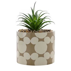 Disney Mickey Ceramic Footed Planter with Faux Plant