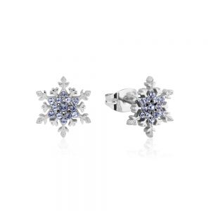 Disney Frozen Elsa Sterling Silver Crystal Snowflake Stud Earrings - SSDFE013