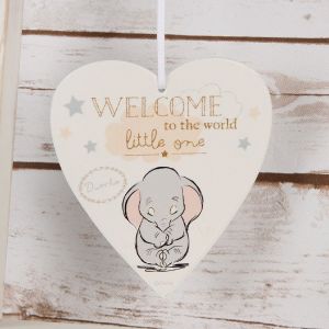 Disney Magical Beginnings Heart Plaque- Welcome to the World - DI398