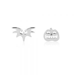 Disney Nightmare Before Christmas Halloween Bat & Pumpkin Stud Earrings - DSE610