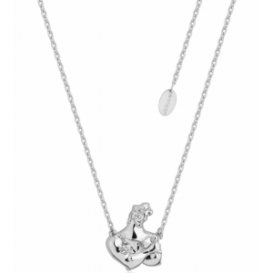 Disney White Gold-Plated Hercules Muscle Necklace - DSN663