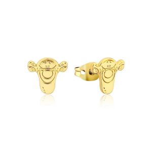 Disney Winnie the Pooh Tigger Gold-Plated Outline Stud Earrings