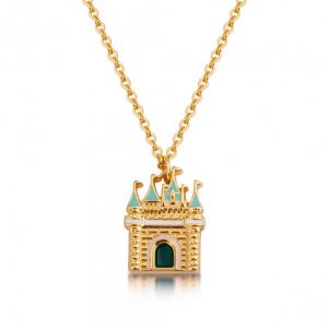 Disney Gold-Plated Cinderella Magic Castle Necklace - DYN0770