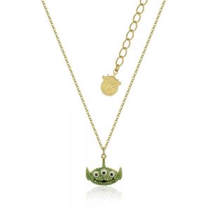 Disney Pixar Toy Story Gold-Plated Alien Crystal Necklace - DYN1004