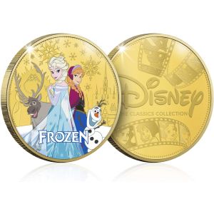 Frozen Gold-Plated Commemorative Coin