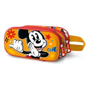 Disney Double Pencil Case Mickey 3D Whisper