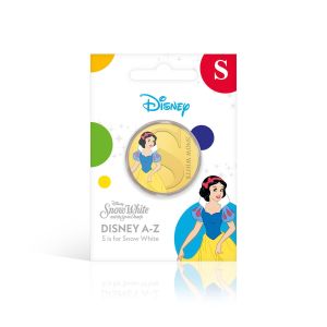 S is for Snow White Gold-Plated Full Colour Commemorative Coin