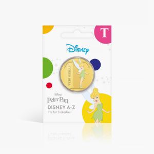 T is for Tinker Bell Gold-Plated Full Colour Commemorative Coin