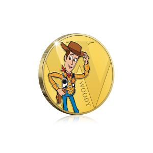 W is for Woody Gold-Plated Full Colour Commemorative Coin
